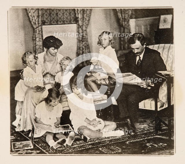 Emperor Charles I and his family in exile, 1920s. Creator: Anonymous.