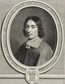 Pierre de Cambout, Cardinal de Coislin, 1666. Creator: Robert Nanteuil.
