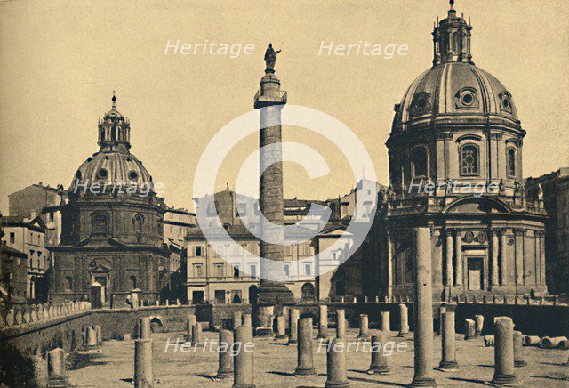 'Roma - Column of Trajan', 1910. Artist: Unknown.