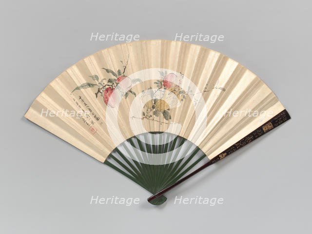 Peaches, Pomegranate, and Fingered Citron, 1832. Creator: Yamamoto Baiitsu.