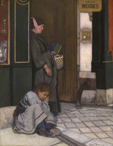 Begging Tolerated, late 19th century? Creator: Alfred Stevens.