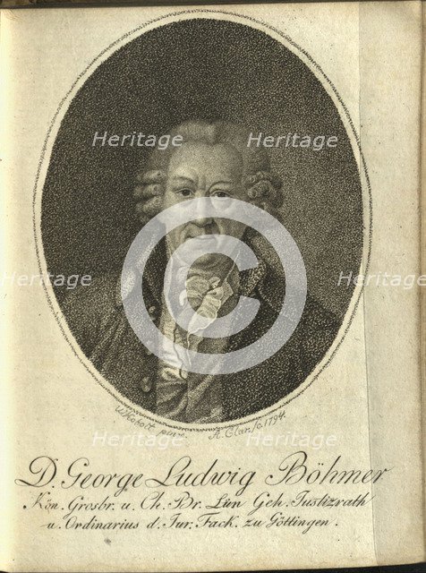 Portrait of Georg Ludwig Böhmer (1715-1797), 1794.