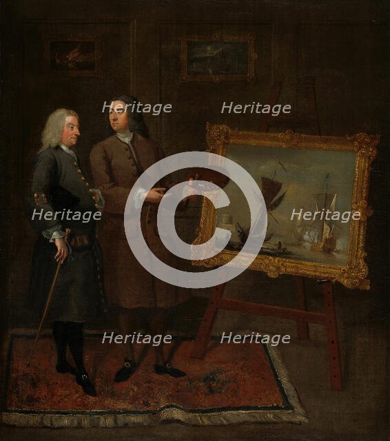 Thomas Walker and Peter Monamy, c. 1735. Creator: Gawen Hamilton.