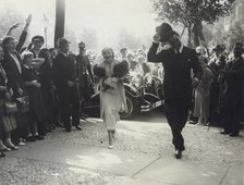 Max Schmeling and Anny Ondra arrive at the registry office to be married, 1933. Artist: Unknown