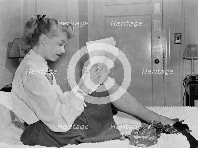 Portrait of June Christy, 1947 or 1948. Creator: William Paul Gottlieb.