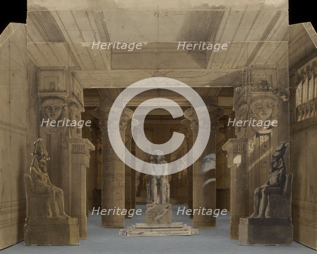 Set design for the Opera Aida by Giuseppe Verdi, Paris, Théâtre national de l'Opéra, 22.03.1880, 188