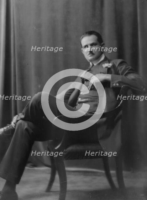 Stallforth, F., Mr., portrait photograph, 1916. Creator: Arnold Genthe.