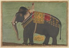 Portrait of the Elephant 'Alam Guman, ca. 1640. Creator: Painting attributed to Bichitr (active ca. 1610-60).