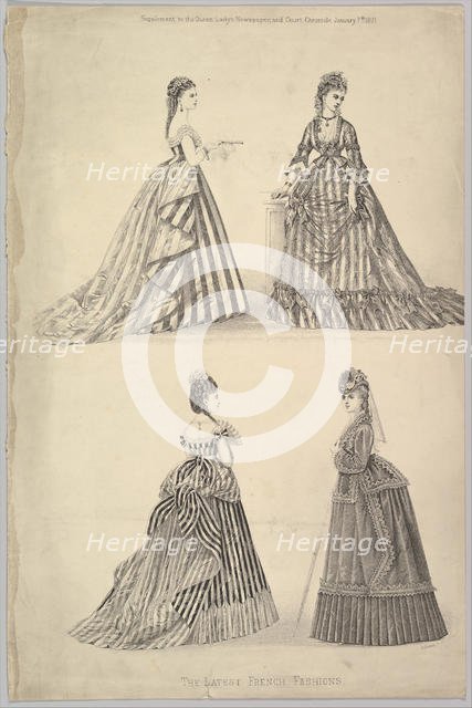 The Latest French Fashions from The Queen, The Lady's Newspaper and Court Chron..., January 7, 1871. Creator: Unknown.