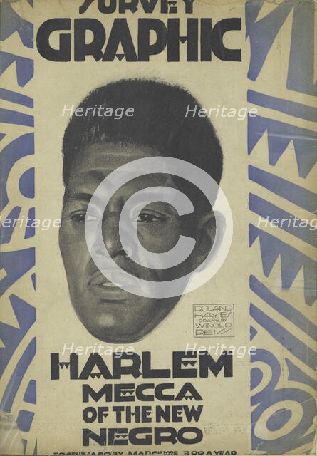 Harlem, Mecca of the new Negro,[cover], 1925-03. Creator: Winold Reiss.