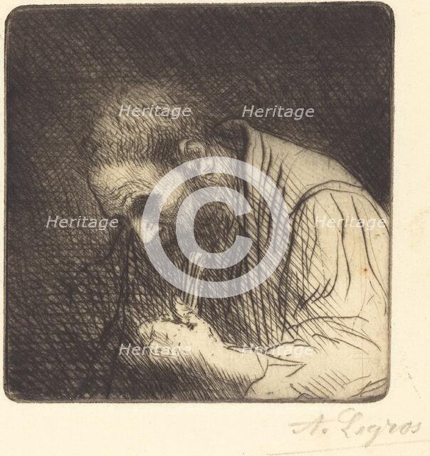 Poor Man (Pauvre homme). Creator: Alphonse Legros.