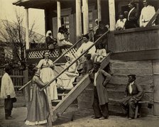 Cossacks family in a feast day, 1876.