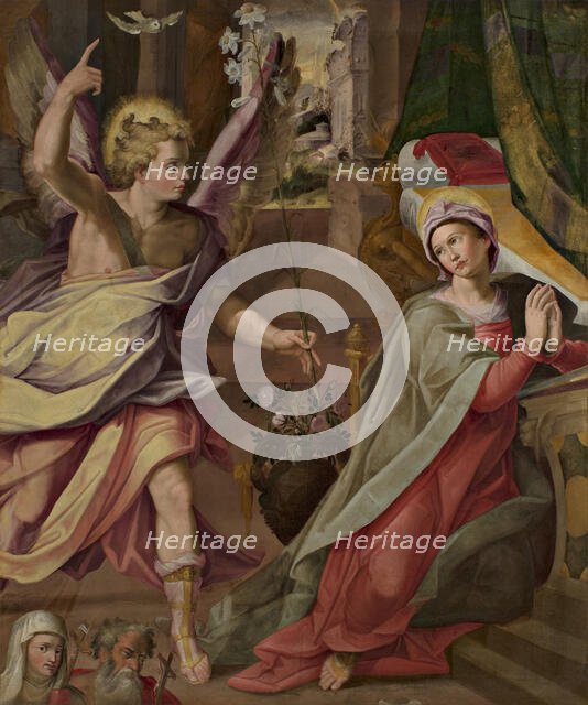 The Annunciation, c1565-1570. Creator: Marchetti; Marco (1526-1588).
