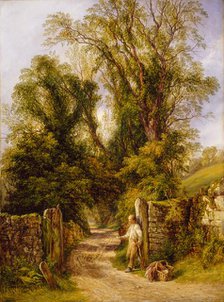 A Glimpse of Wharfdale, Yorkshire, 1835-1886. Creator: Frederick Henry Henshaw.
