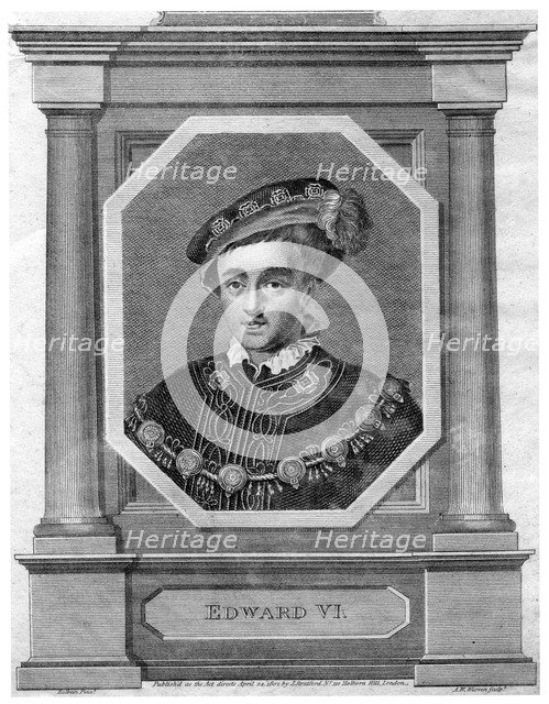 Edward VI, King of England, (1802).Artist: AW Warren