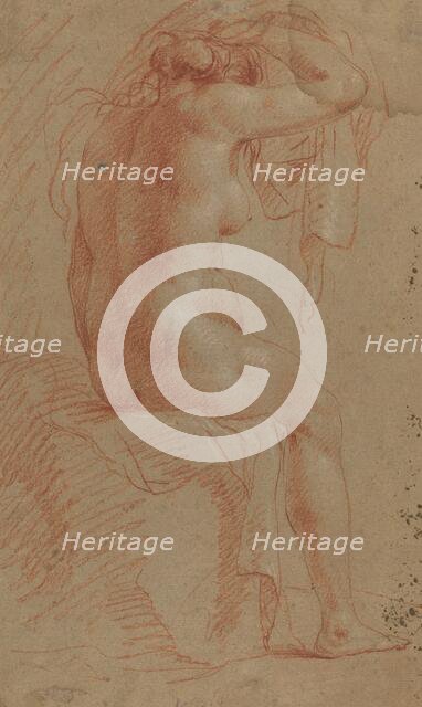 Nude Female Figure [verso], 17th century. Creator: Unknown.