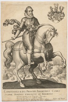 Portrait of Christian I, Prince of Anhalt-Bernburg (1568-1630), 1630.