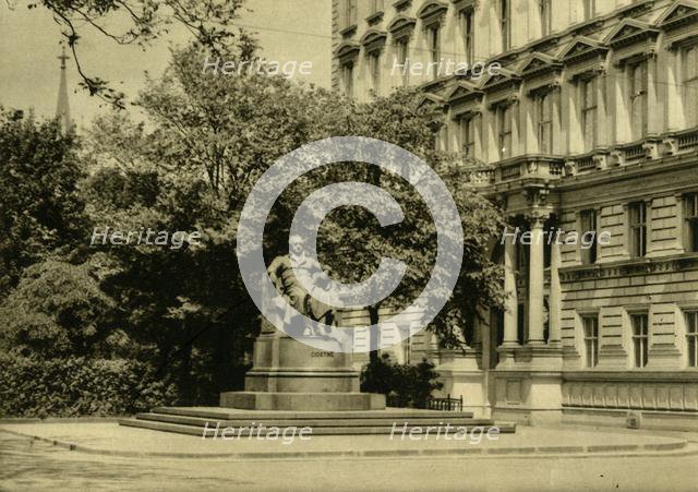The Goethe Monument, Vienna, Austria, c1935. Creator: Unknown.