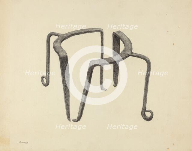 Pot Trivets, c. 1938. Creator: Salvatore Borrazzo.