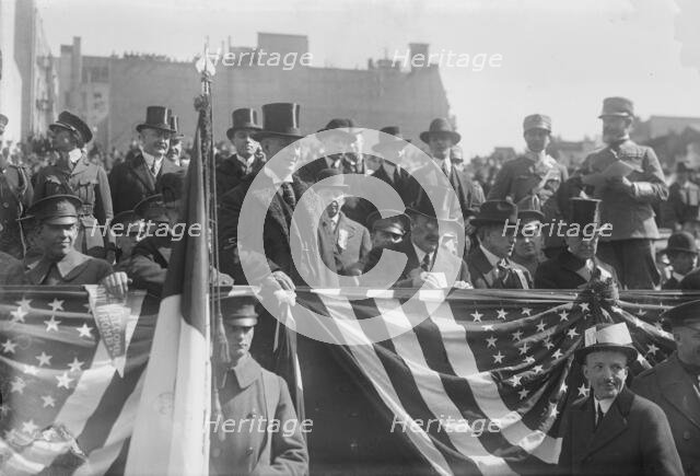 Gov. Smith reviews 27th, Mar 1918. Creator: Bain News Service.