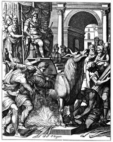 Bull of Phalaris, tyrant of Agrigentum, Sicily, c570 BC (16th century). Artist: Unknown