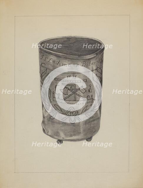 Pewter Beaker, c. 1936. Creator: Gertrude Lemberg.