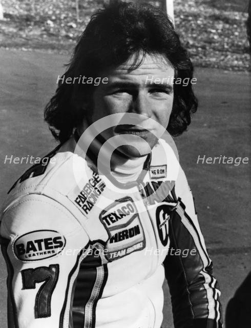 Barry Sheene MBE motorcyling World Champion. Creator: Unknown.