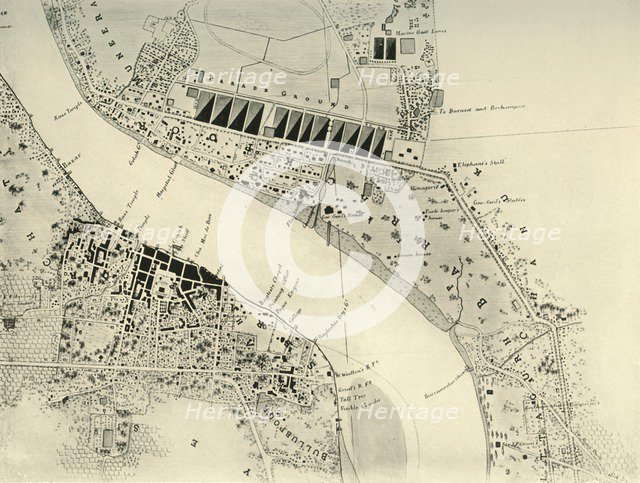 'Barrackpore Park and Cantonment, 1841', (1925). Creator: Unknown.