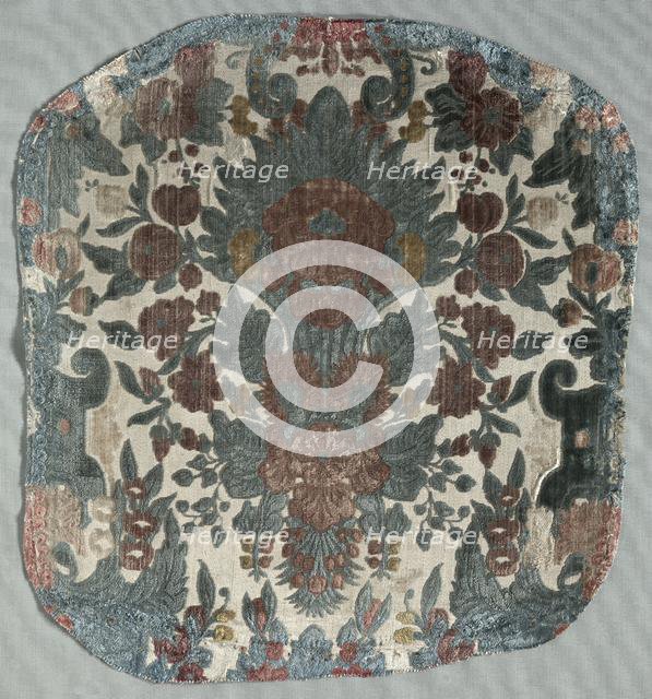 Velvet Fragment, late 1600s. Creator: Unknown.