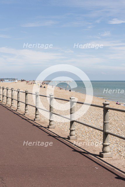 Seafront adjacent to Carlisle Parade, Hastings, East Sussex, c2010s. Creator: Steven Baker.