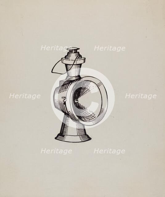 Fire Truck Headlight, c. 1936. Creator: Florence Huston.