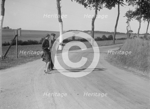 British racing driver Ruth Urquhart Dykes at the Boulogne Motor Week, St Martin, France, 1928. Artist: Bill Brunell.