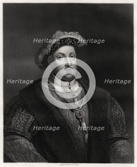 Henry VIII, King of England and Ireland, 19th century. Artist: W Holl