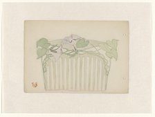Design for a hair comb, c.1898-c.1905. Creator: Jules Chadel.