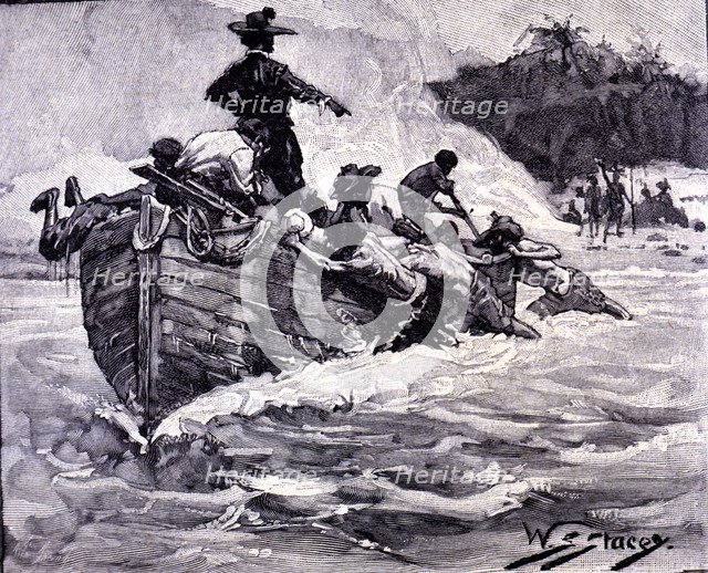 Discovery of America. Alvar Nunez Cabeza de Vaca discovers the Florida coast and crosses the Miss…