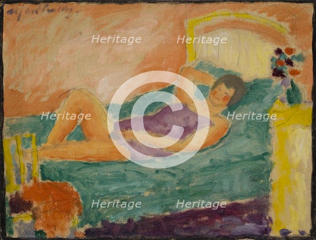 The Lying Girl, 1917. Artist: Javlensky, Alexei, von (1864-1941)