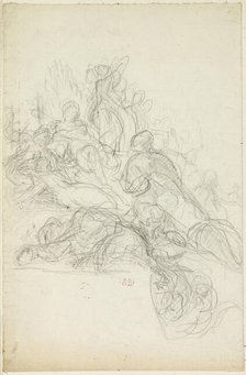 Allegorical or Mythological Scene, n.d. Creator: Eugene Delacroix.