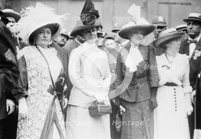 Mrs. Norman Mack, Mrs. Wm. Taft, Mrs. L.L. Francis, Mildred Aubrey, 1912. Creator: Bain News Service.