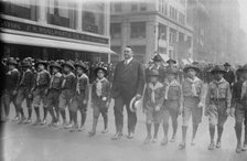 Big Bill Edwards & scouts, 1919. Creator: Bain News Service.