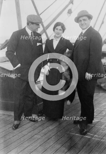 Antonio Scotti, Lucrezia Bori, Pasquale Amato, 1912. Creator: Bain News Service.