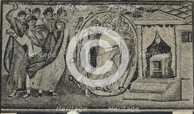 Stoning of Moses, Joshua and Caleb, Byzantine, early 20th century (original dated 5th century). Creator: Unknown.