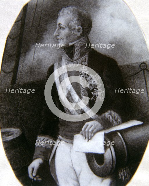 Gabriel Ciscar (1759-1829) Spanish seaman. Painting in the Palau de la Generalitat Valenciana.