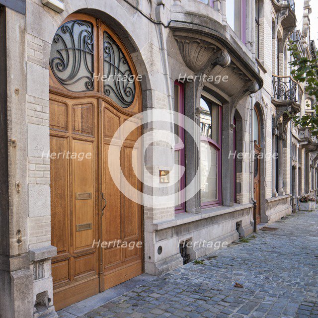 Maison-Atelier Delcorde, 40 & 44 Avenue Sleeckx, (1913), c2014-2017. Artist: Alan John Ainsworth.