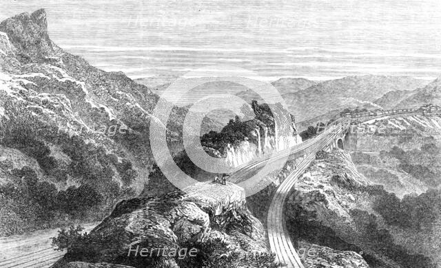 The Disaster on the Great Indian Peninsula Railway: the reversing station, Bhore Ghaut, 1869. Creator: Unknown.