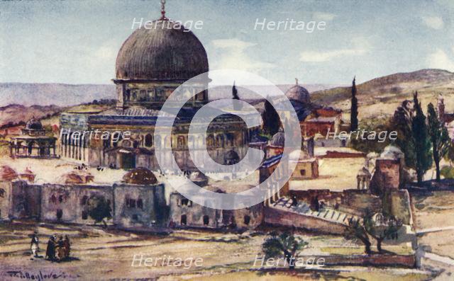 'The Dome of the Rock from Barracks Near the Tower of Antonia', 1902. Creator: John Fulleylove.