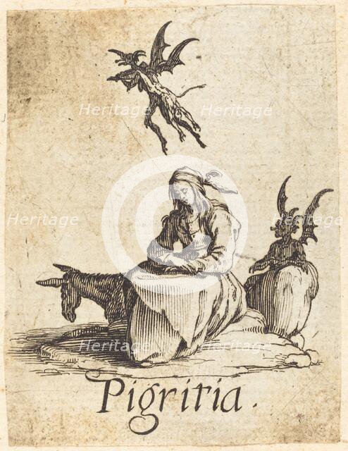 Sloth, probably after 1621. Creator: Jacques Callot.