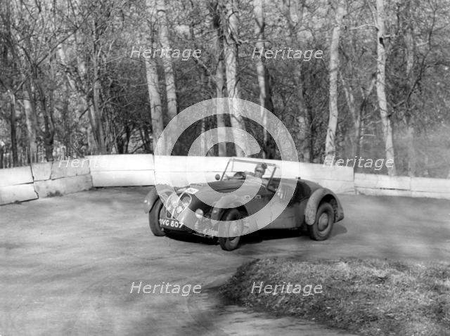 1950 Healey Silverstone, R.A.C. Rally, Prescott 1954. Creator: Unknown.