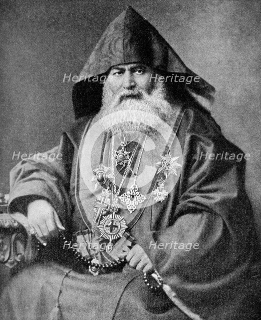 Armenian Patriarch, leader of the oldest national christian church, 1922. Artist: Unknown