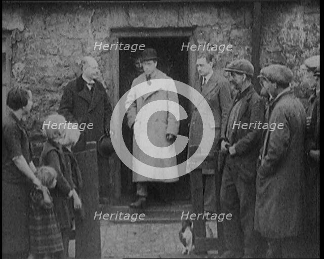 Prince Edward, Prince of Wales Leaving a Working Class Home in the North of England, 1929. Creator: British Pathe Ltd.