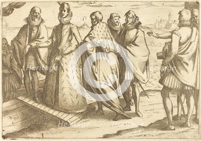 Embarkation at Genoa, 1612. Creator: Jacques Callot.